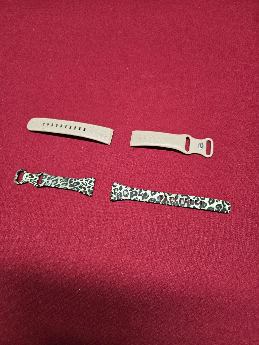 Beige and Leopard Replacement Watch Bands for Women